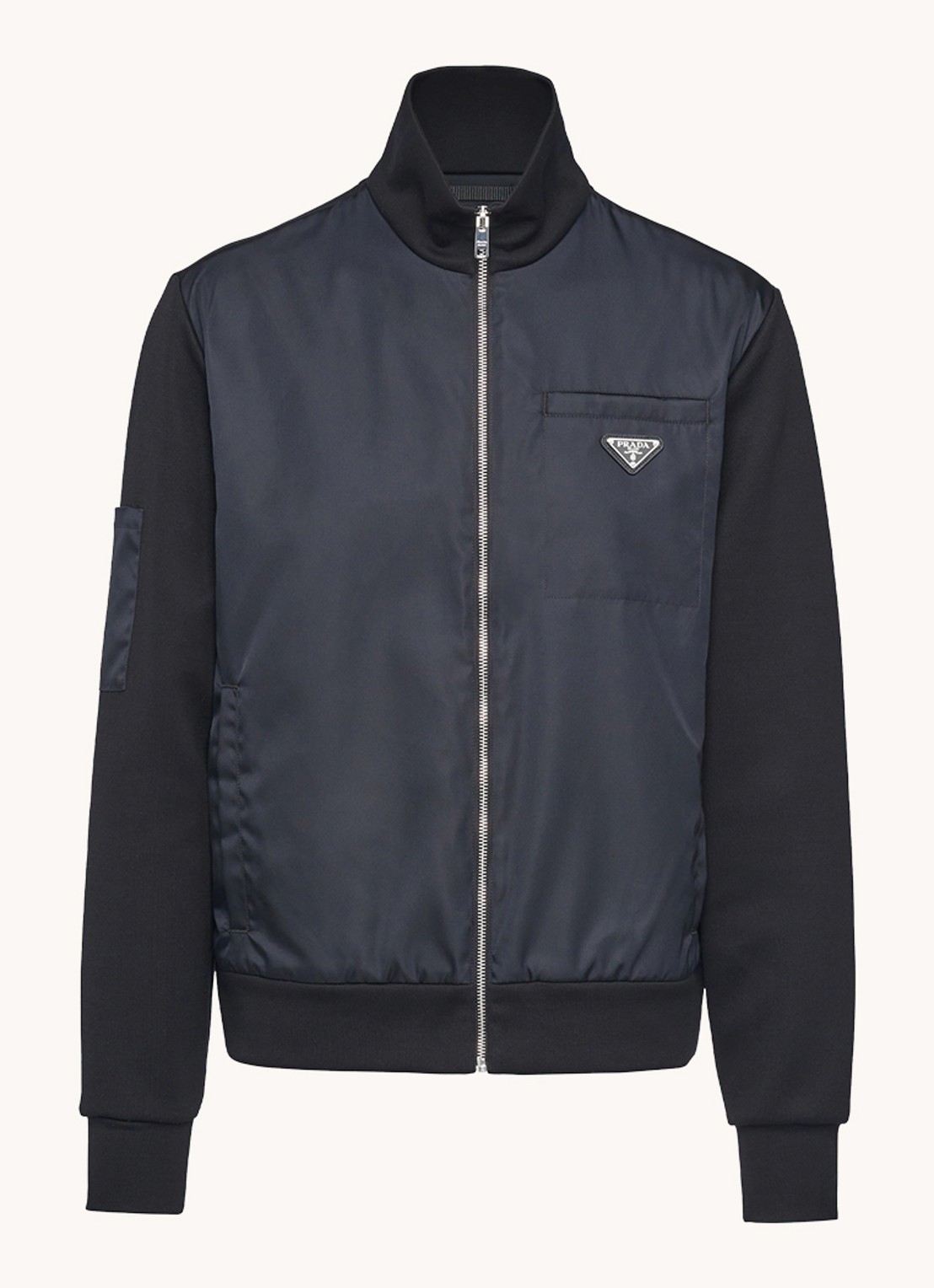 Prada Sweatvest met logo - voorkant zwart