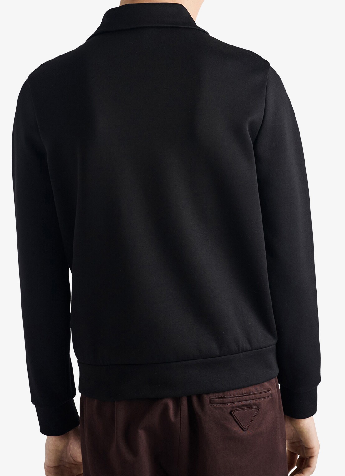 Prada Sweatvest met ritszakken - achterkant zwart