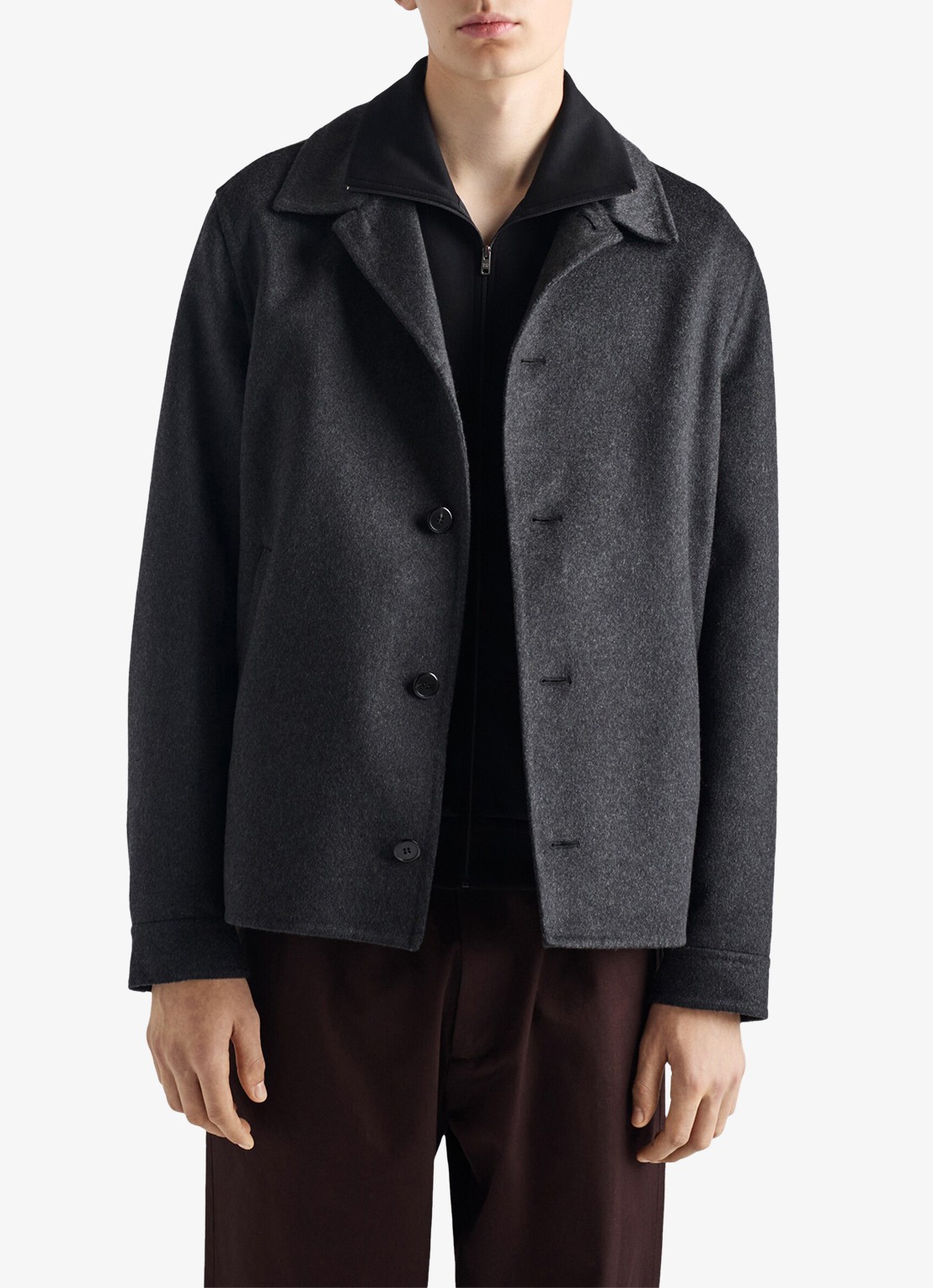 Prada Sweatvest met ritszakken - detail 3 zwart