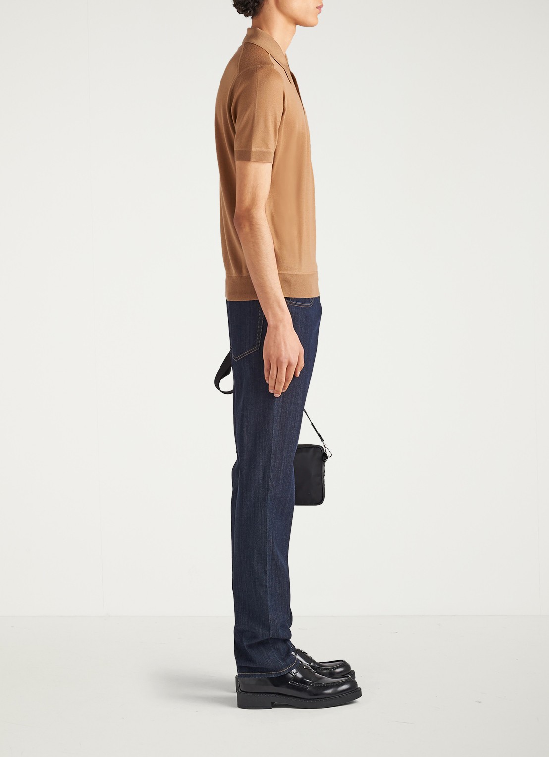 Prada Tapered jeans met donkere wassing - achterkant indigo