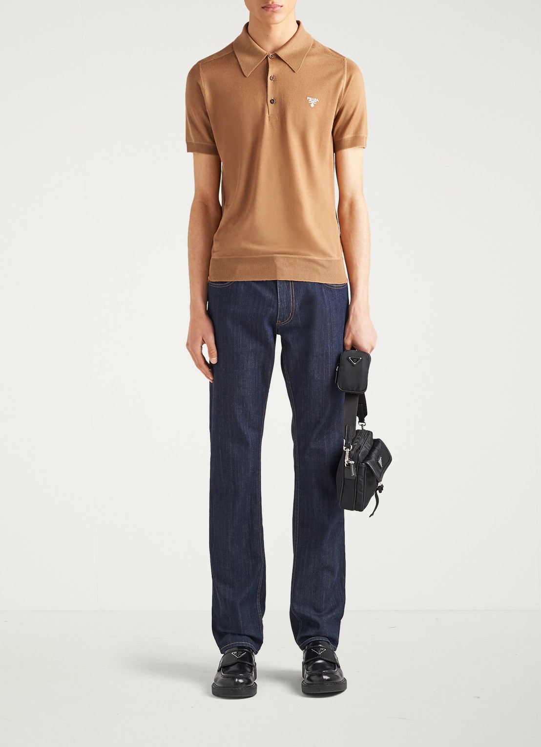Prada Tapered jeans met donkere wassing - detail 3 indigo