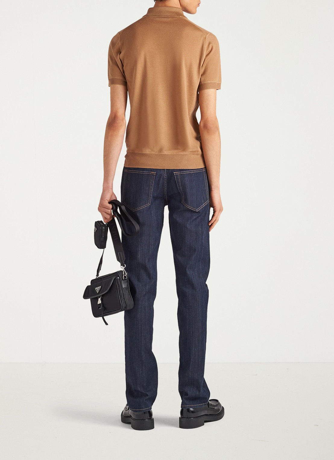 Prada Tapered jeans met donkere wassing - detail 4 indigo