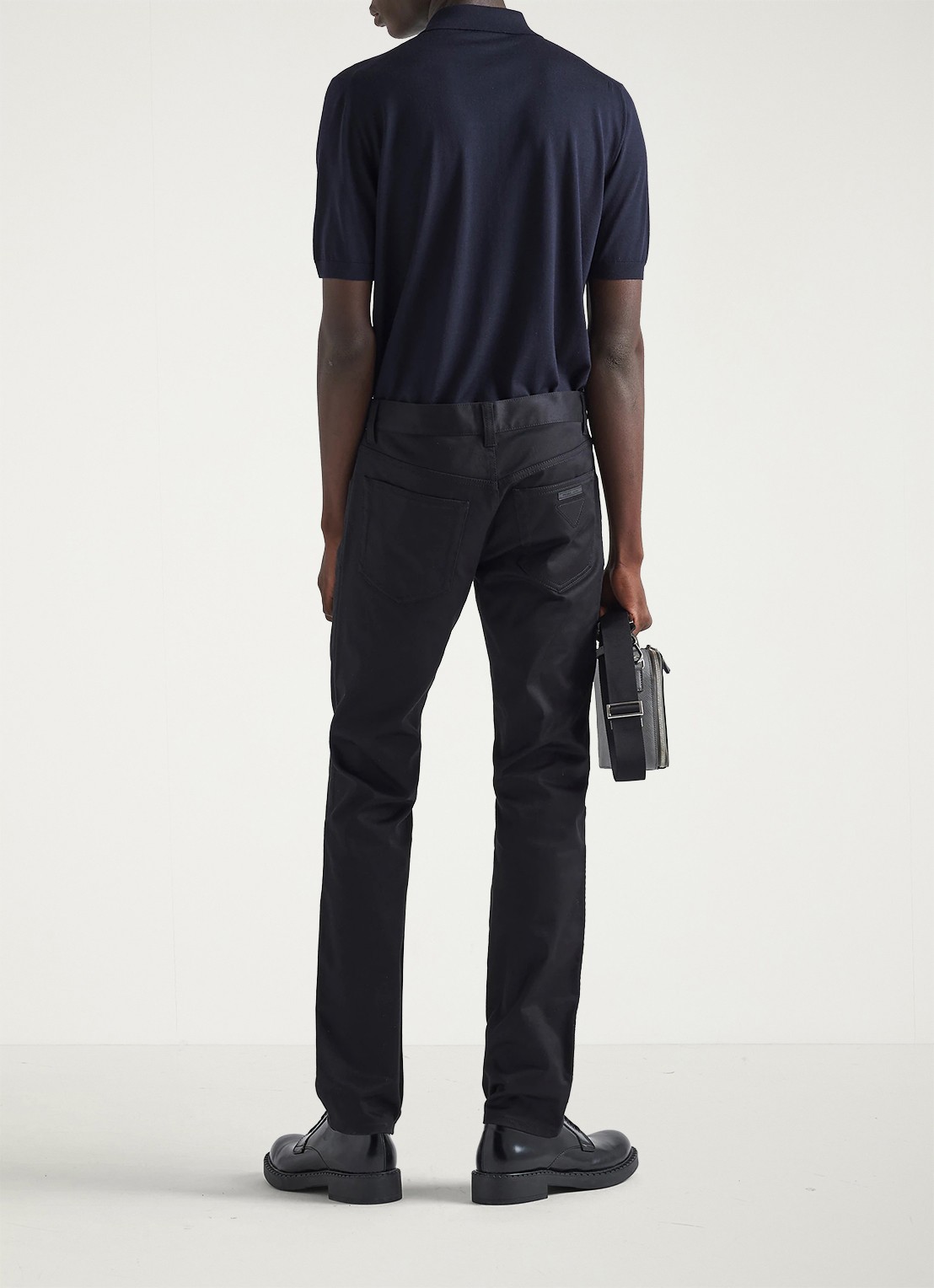 Prada Tapered jeans met stretch - detail 5 zwart