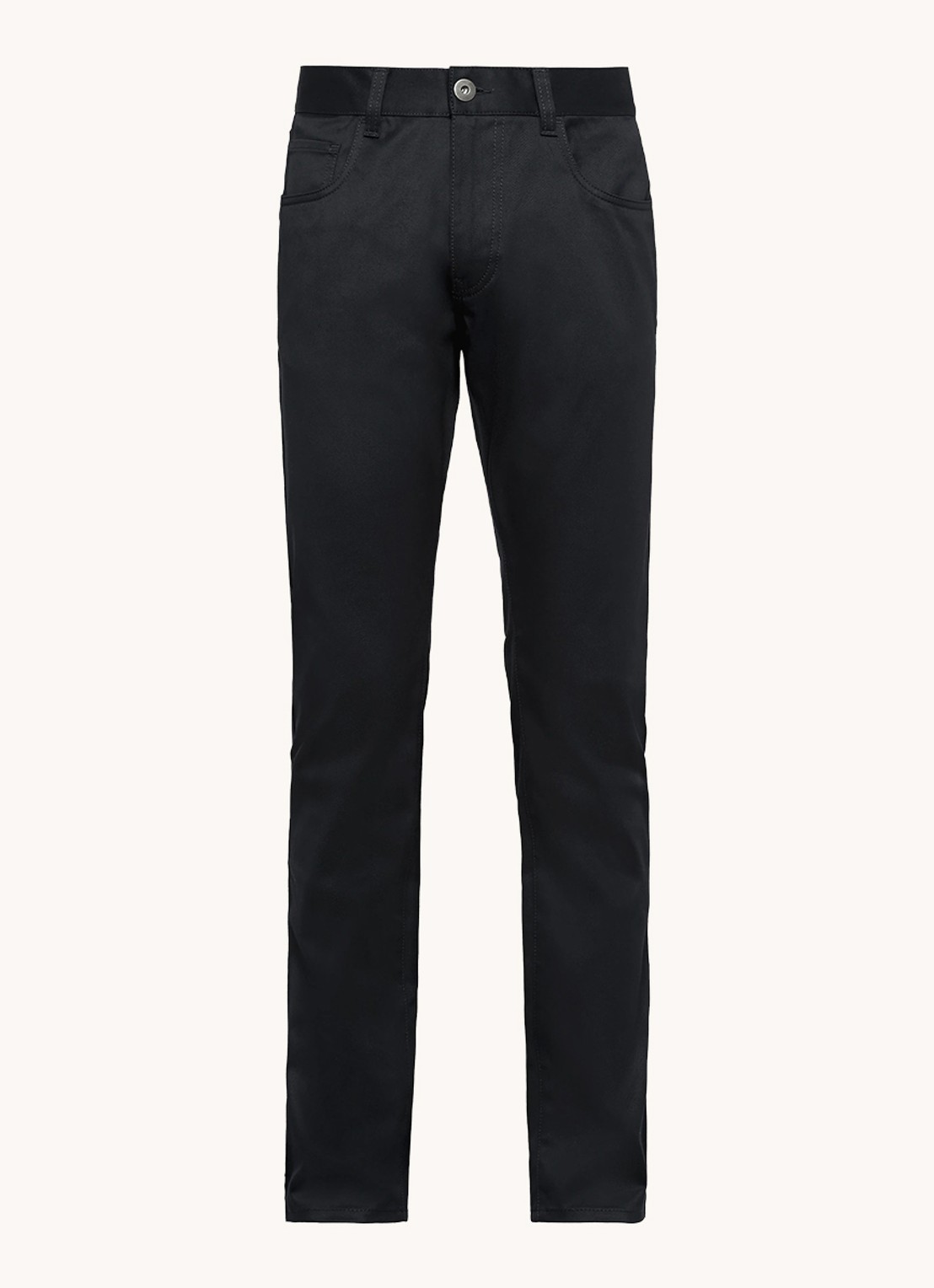 Prada Tapered jeans met stretch - voorkant zwart