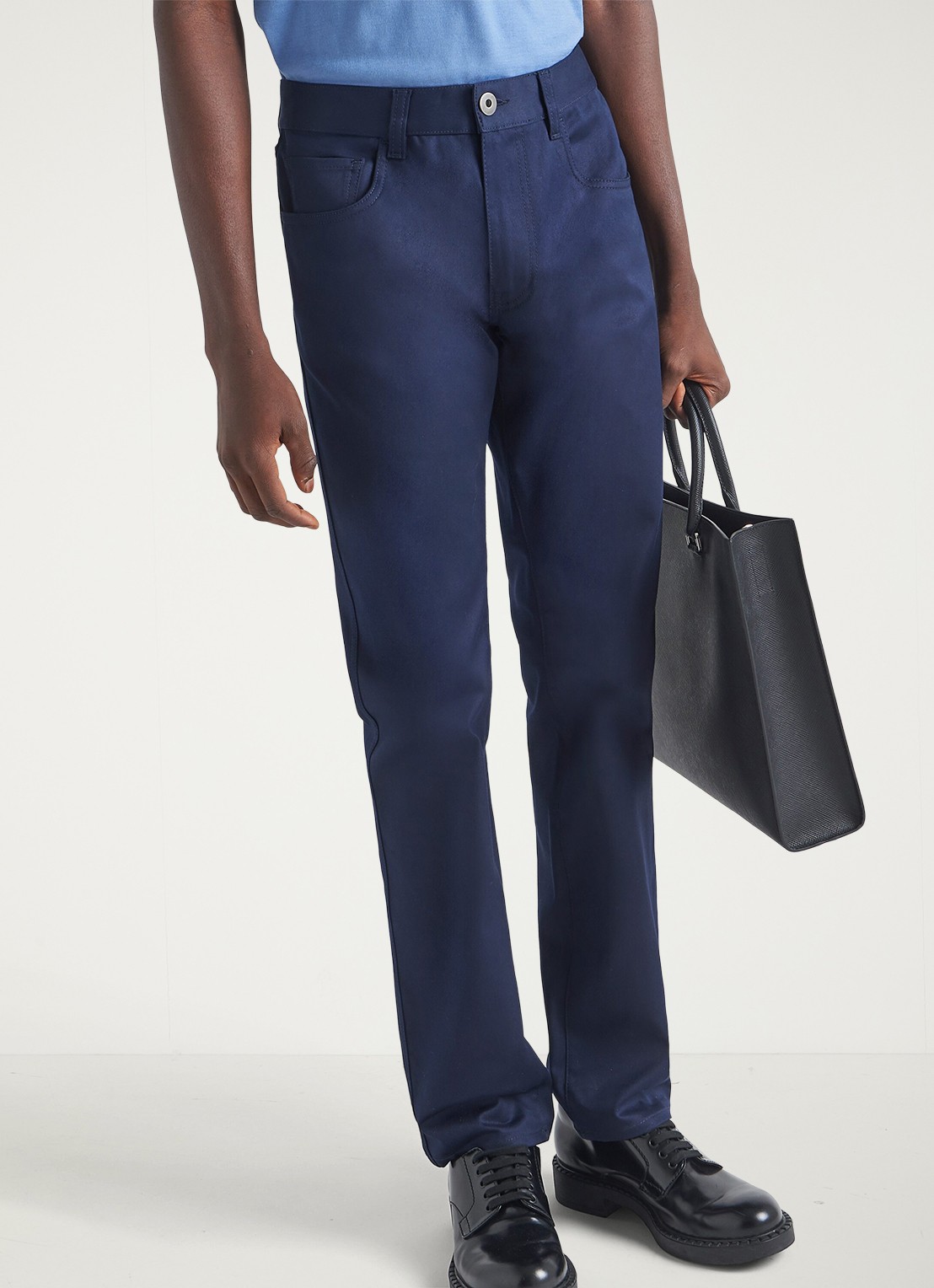 Prada Tapered jeans met stretch - detail 3 indigo