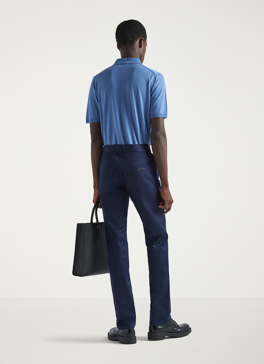 Prada Tapered jeans met stretch - detail 5 indigo