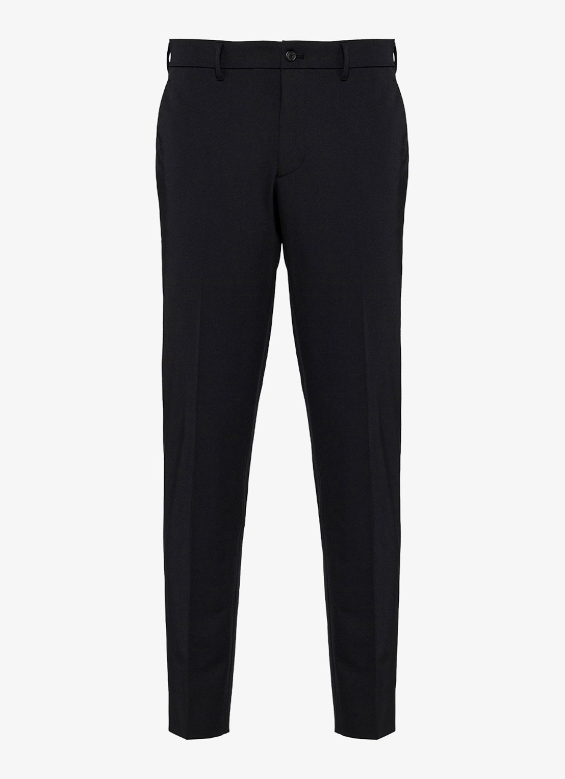 Prada Techno slim fit pantalon met steekzakken - voorkant zwart