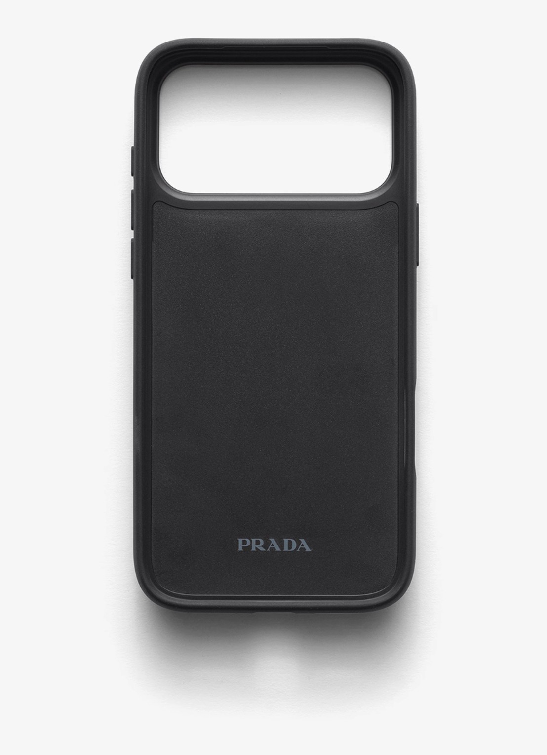 Prada Telefoonhoes van kalfsleer voor iPhone 17 Pro - achterkant 2 zwart