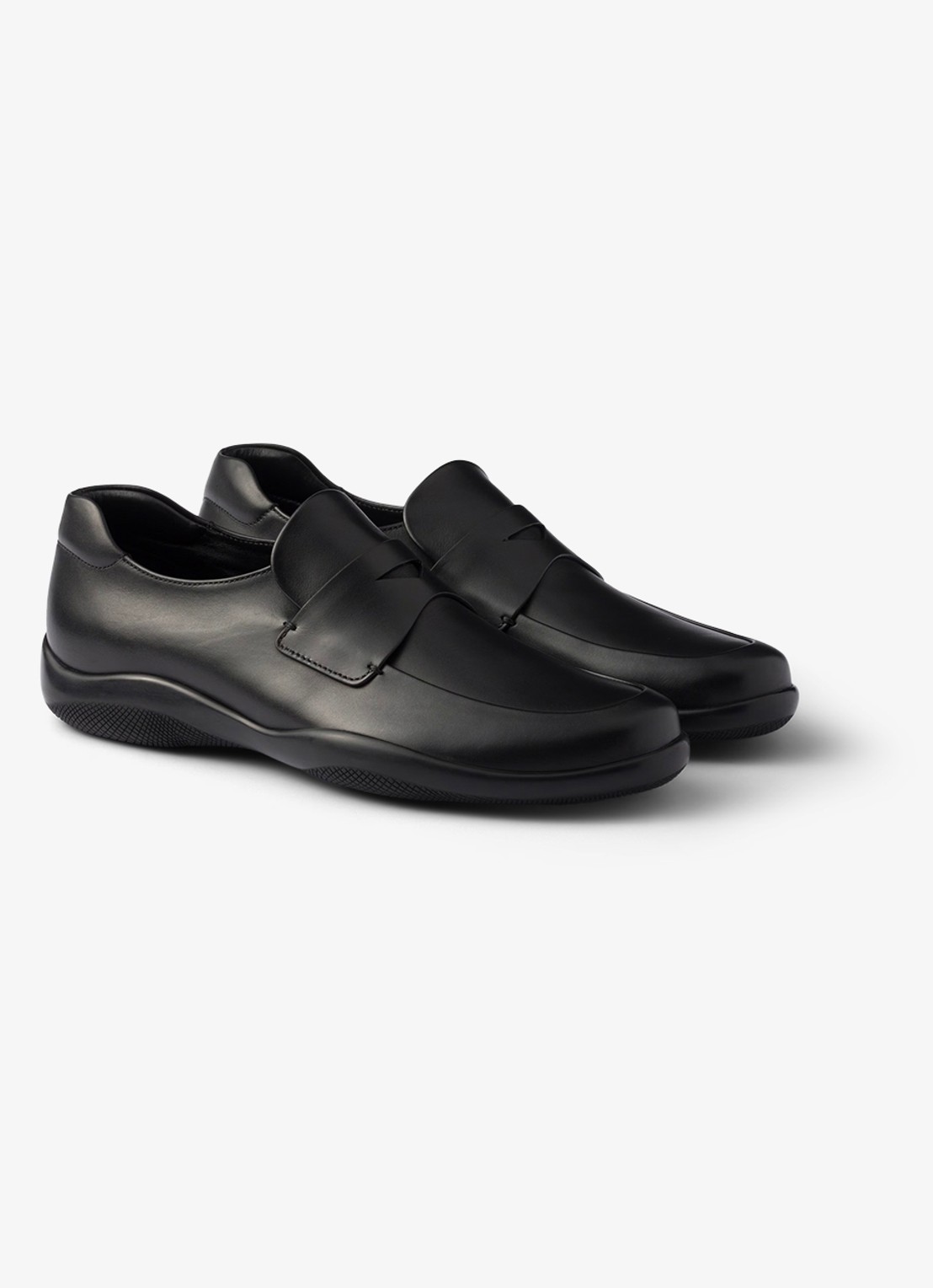 Prada Toblach loafer van kalfsleer - detail 3 zwart