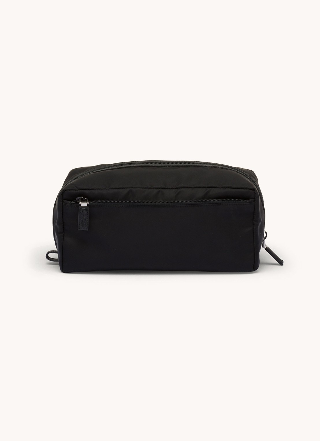 Prada Toilettas met leren details - achterkant 4 zwart