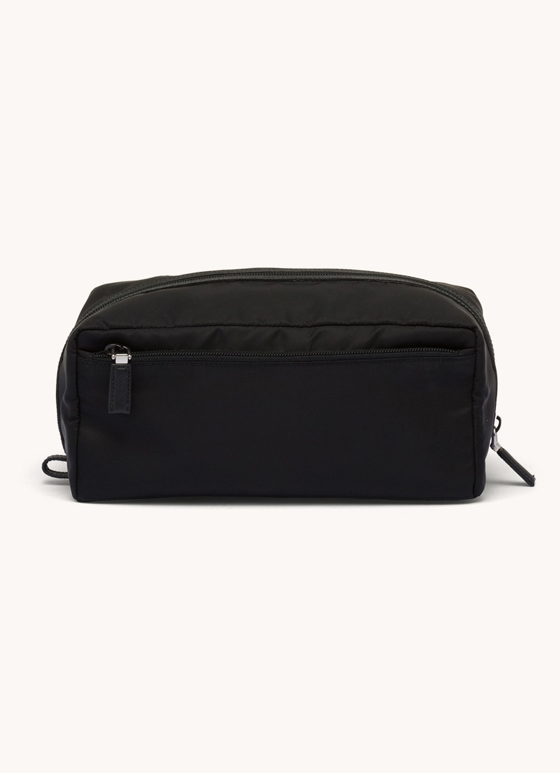 Prada Toilettas met leren details - achterkant 5 zwart