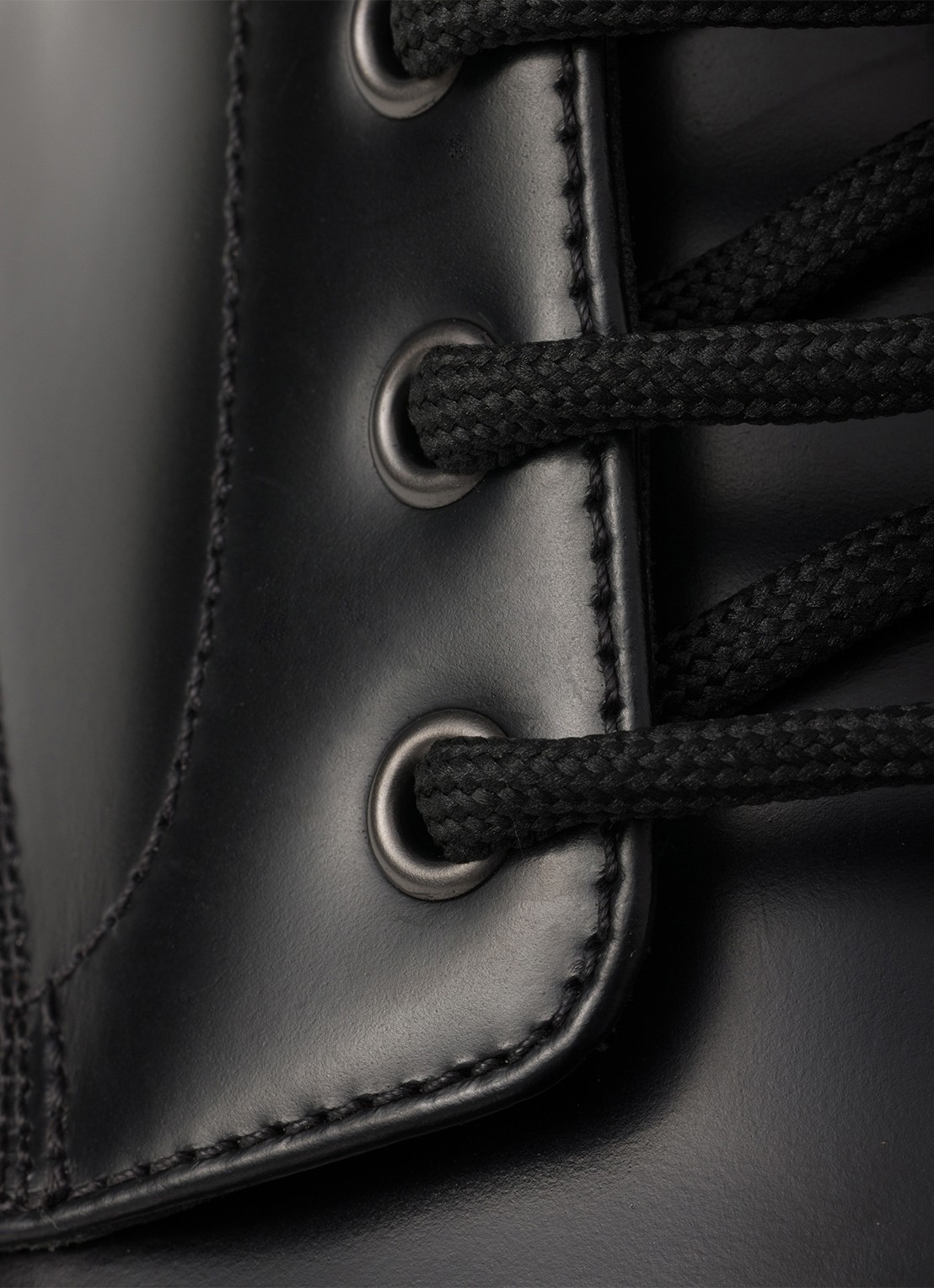 Prada Veterboot van leer - detail 3 zwart