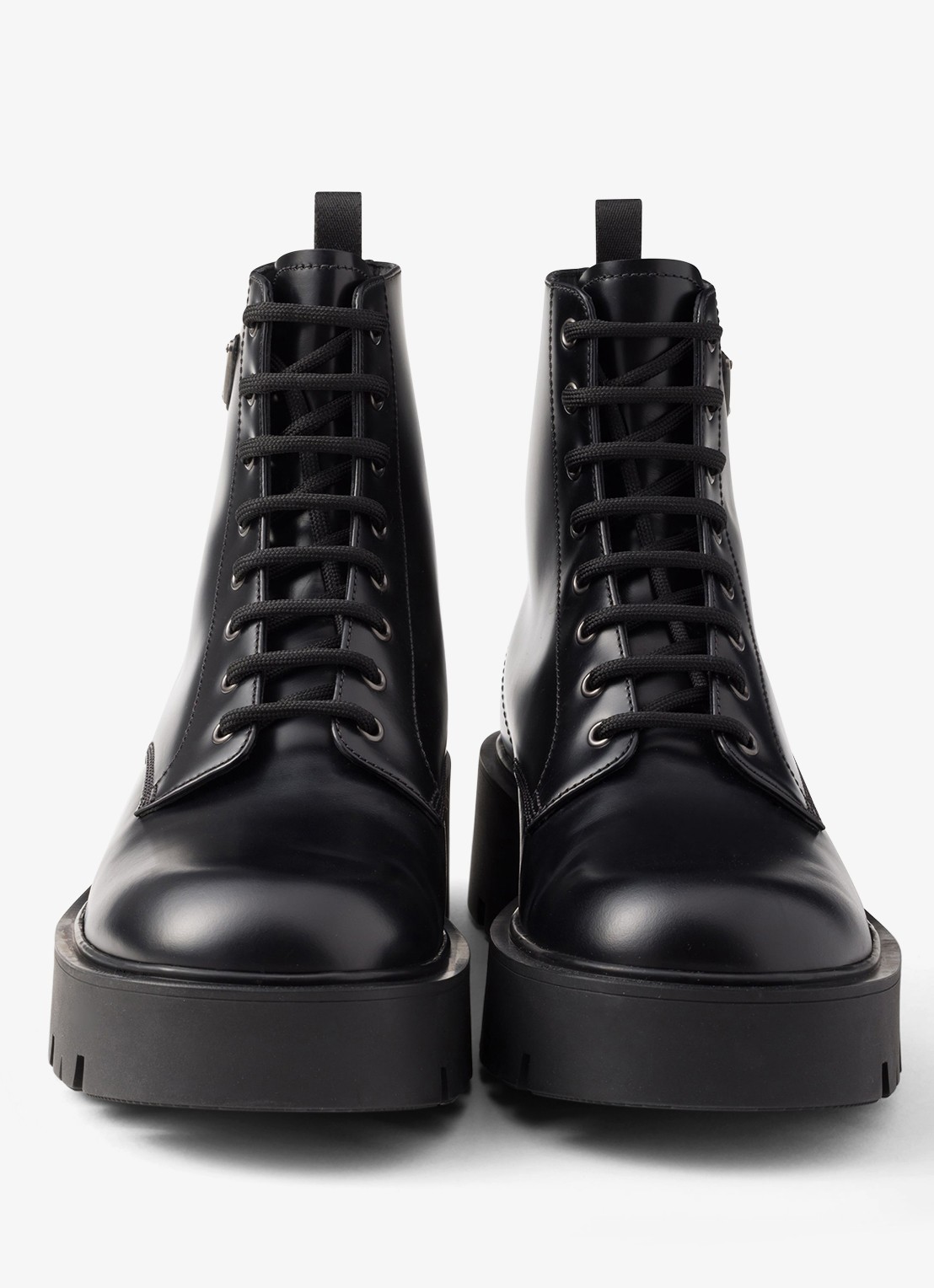 Prada Veterboot van leer - detail 4 zwart
