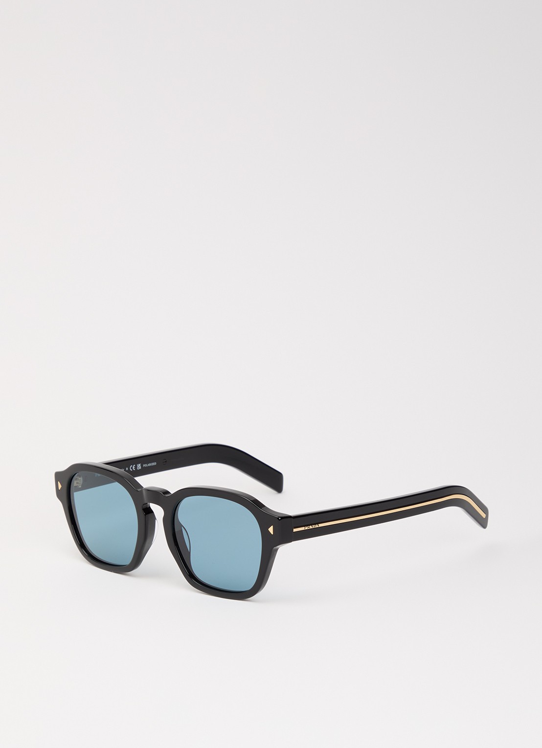 Prada Wayfarer zonnebril PR A16SF - voorkant diepzwart