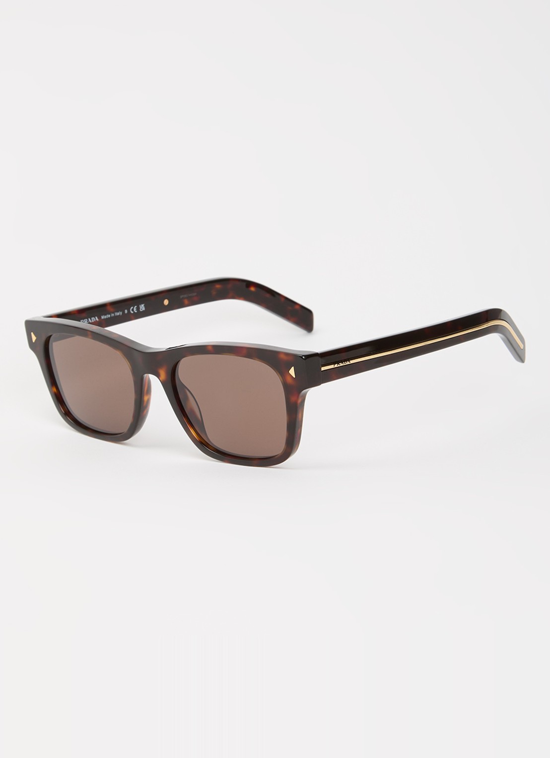 Prada Wayfarer zonnebril PR A17S - voorkant donkerbruin
