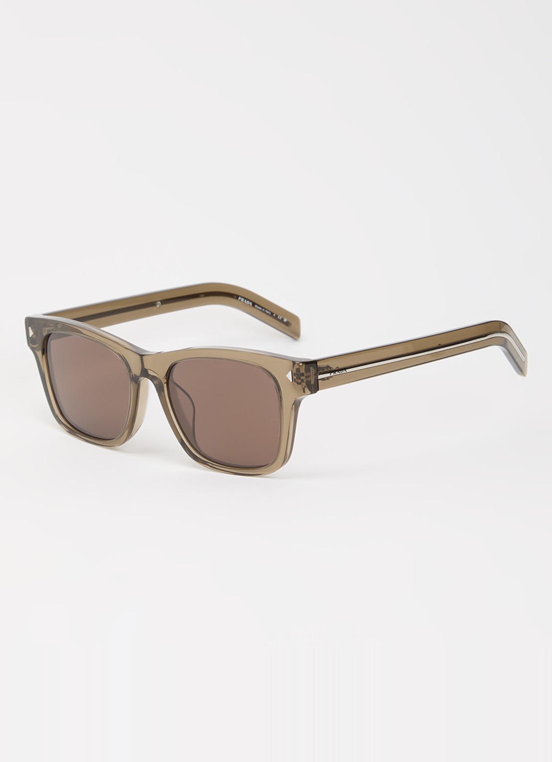 Prada Wayfarer zonnebril PR A17SF - voorkant bronsgroen