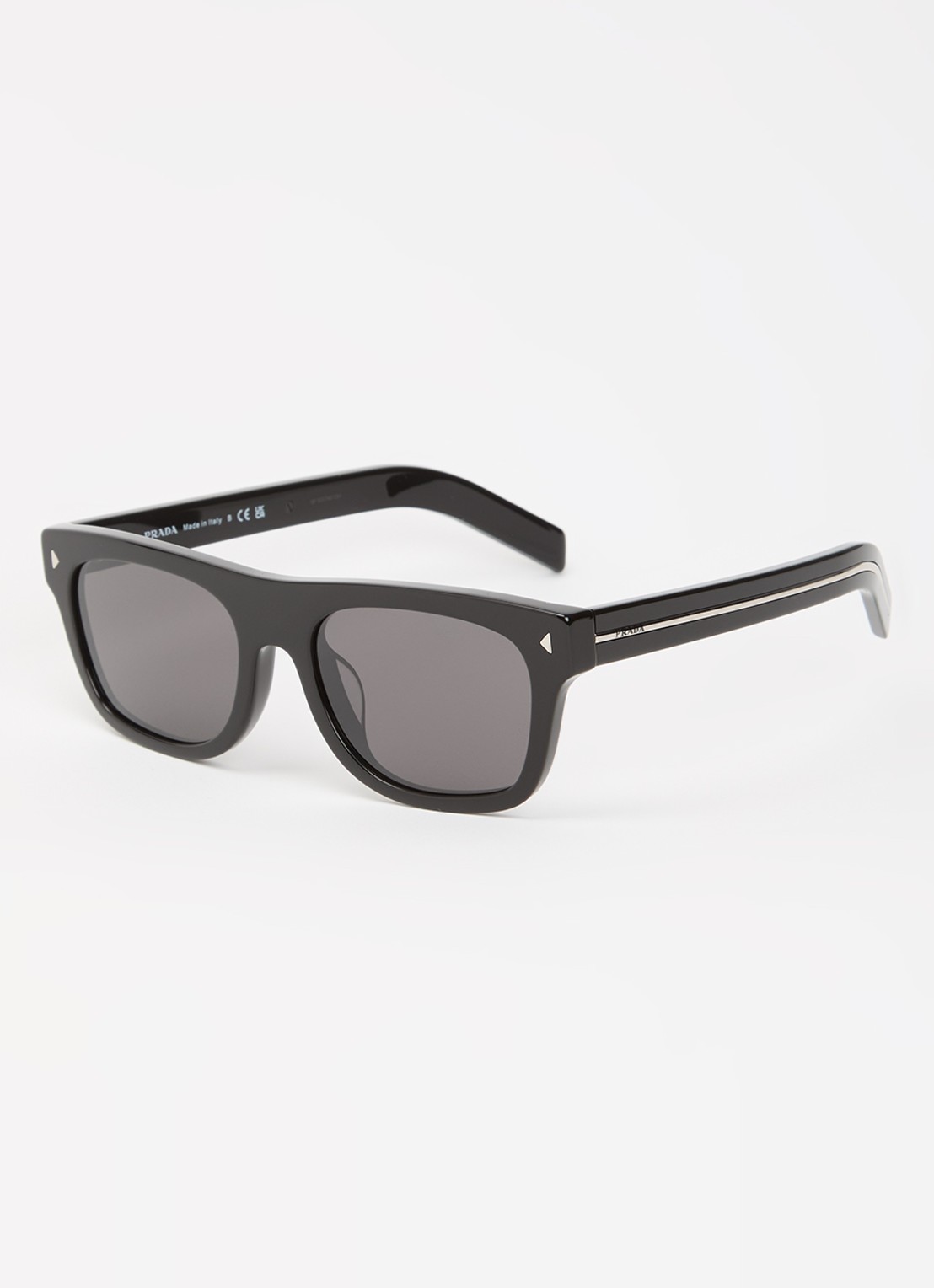 Prada Wayfarer zonnebril PR B12SF - voorkant zwart