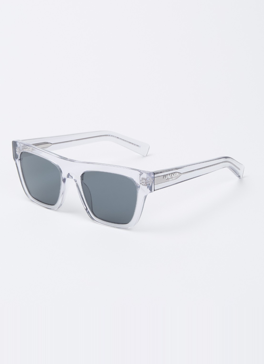Prada Wayfarer zonnebril PR C03S - voorkant lichtgrijs