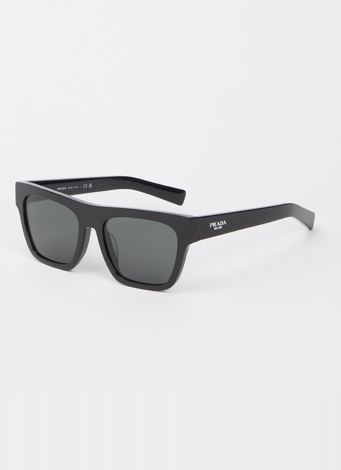 Prada Wayfarer zonnebril PR C03SF - voorkant zwart