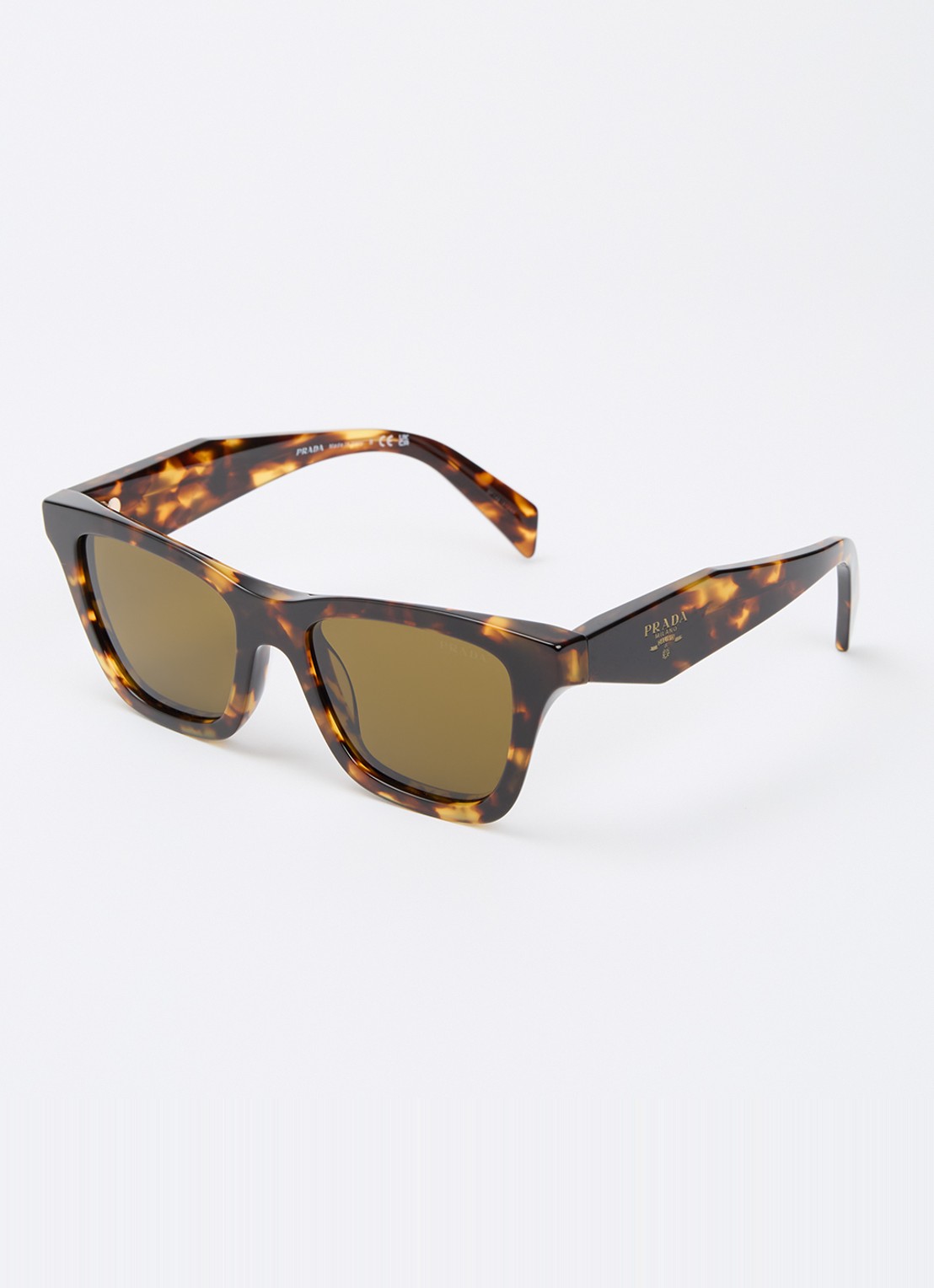 Prada Wayfarer zonnebril PR C07S - voorkant bruin