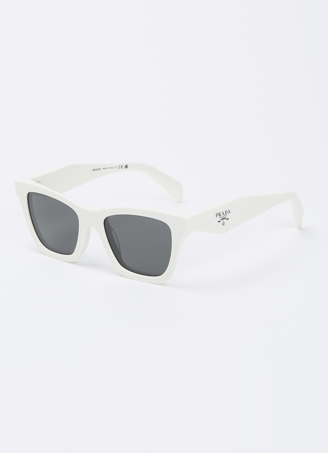 Prada Wayfarer zonnebril PR C07S - voorkant wit