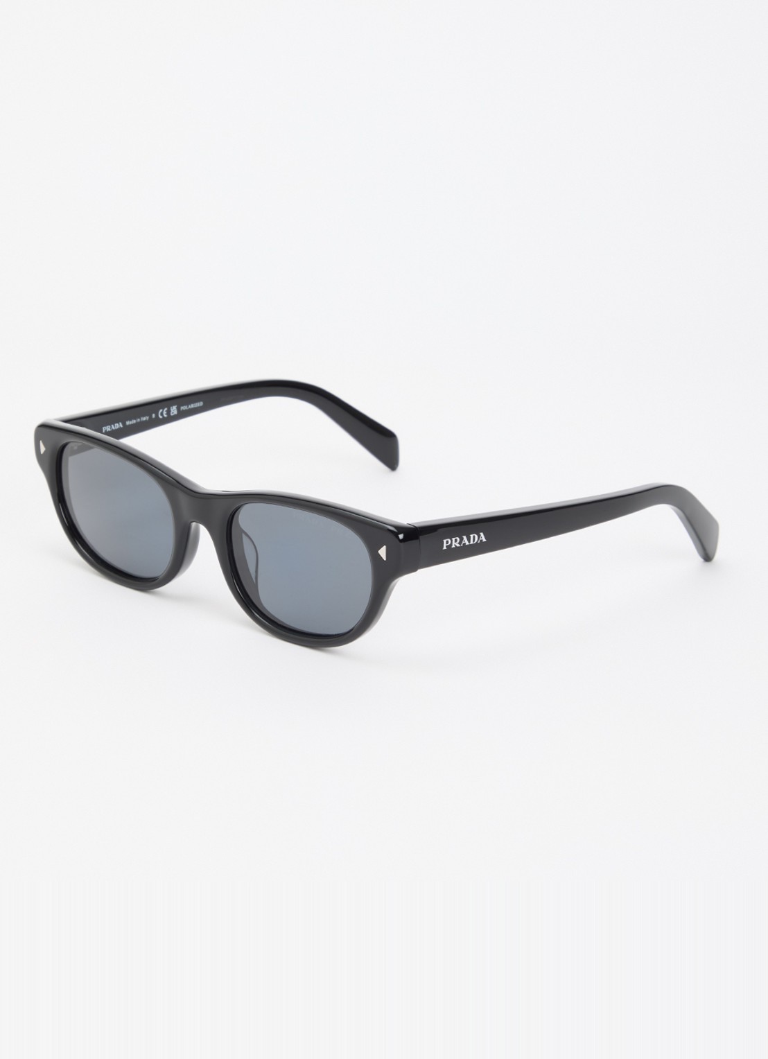 Prada Wayfarer zonnebril PR C08-F - voorkant zwart