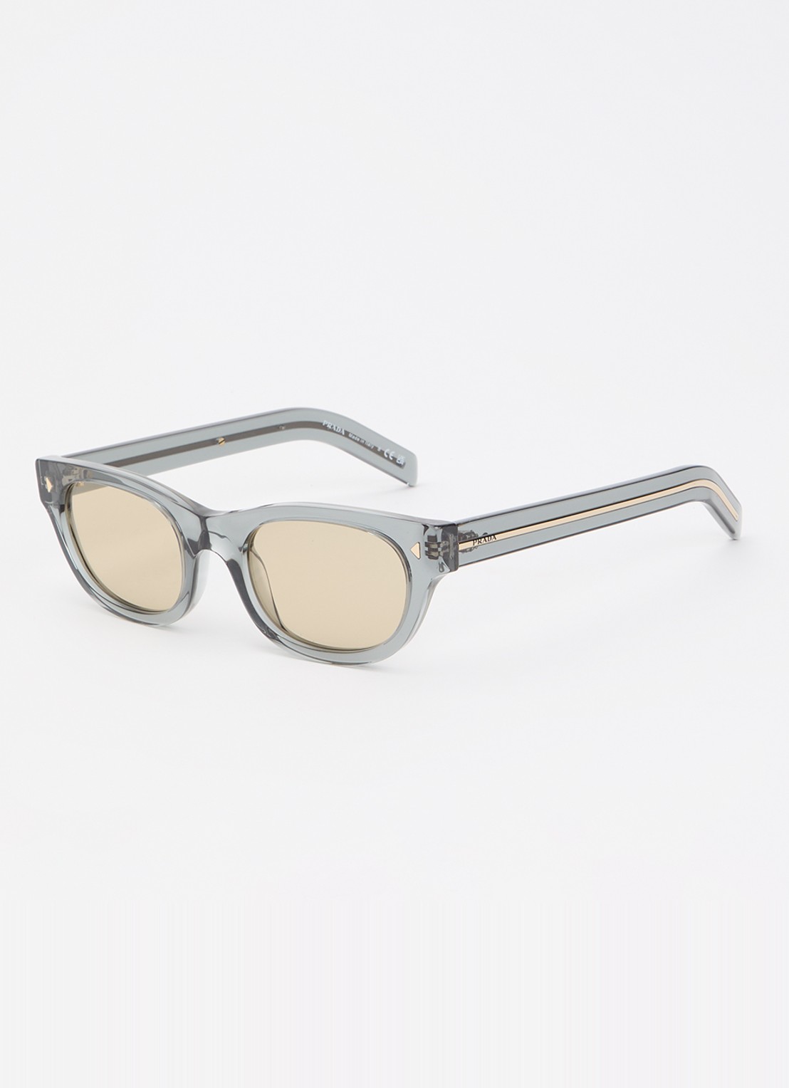 Prada Wayfarer zonnebril PR C09S - voorkant staalblauw
