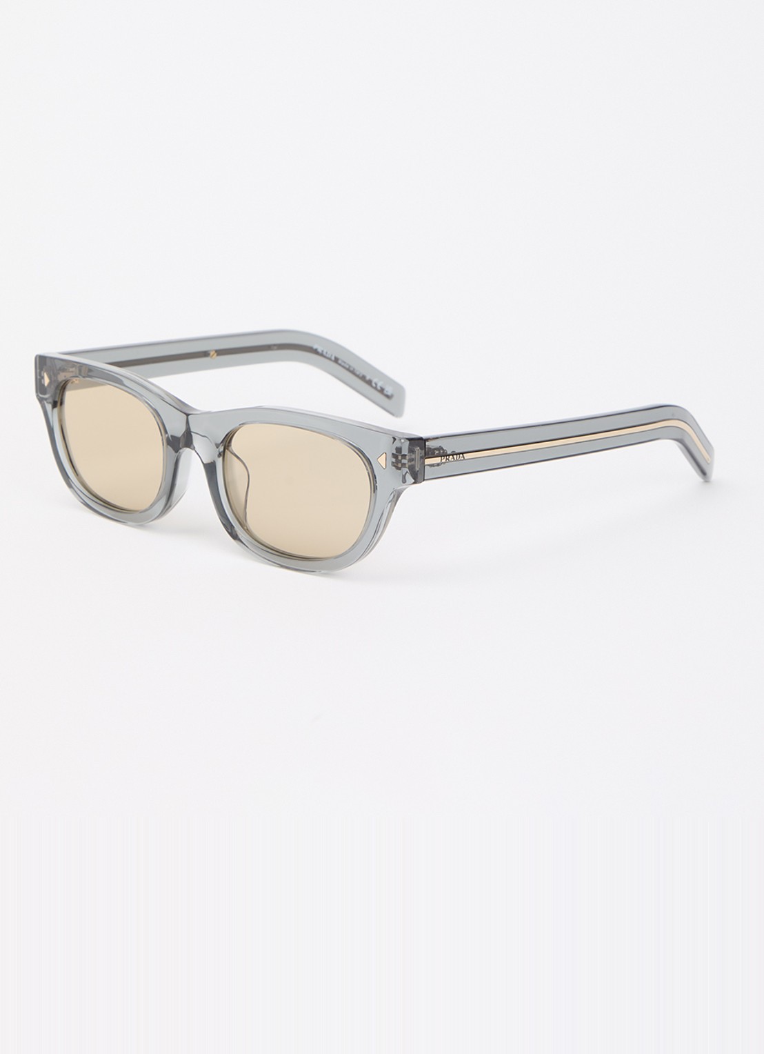 Prada Wayfarer zonnebril PR C09SF - voorkant 4 grijs