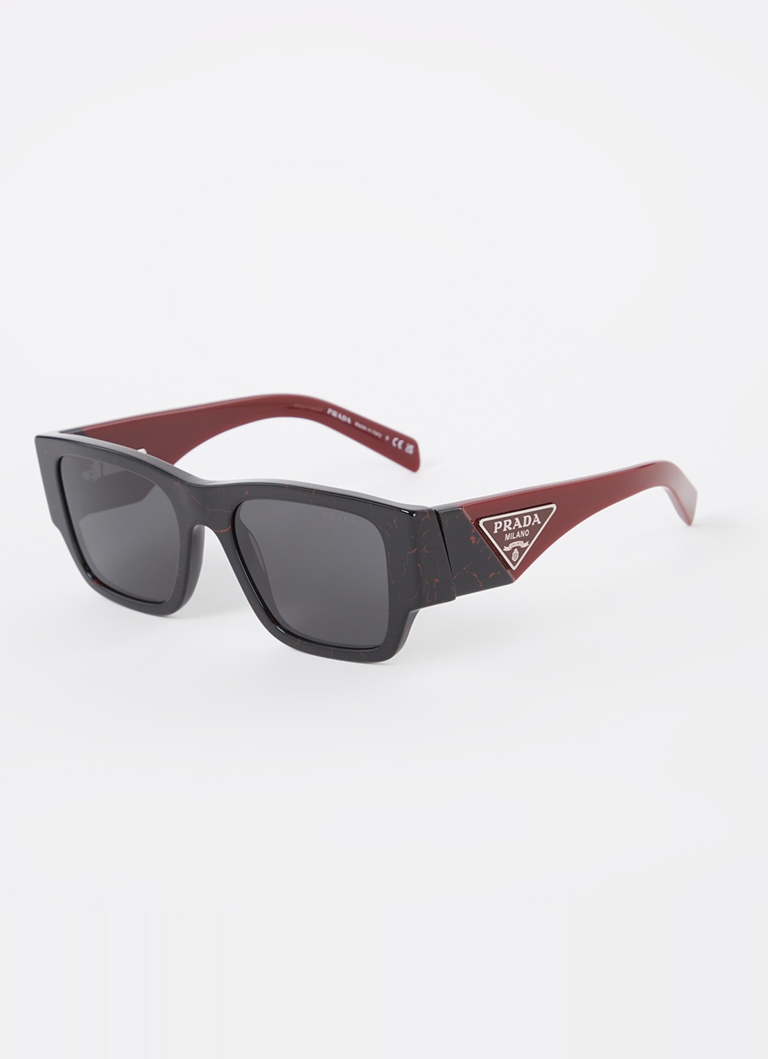 Prada Wayfarer zonnebril PR10ZS - voorkant 4 zwart
