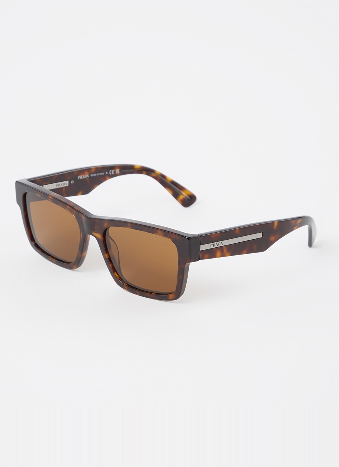 Prada Wayfarer zonnebril PR25ZS - voorkant donkerbruin