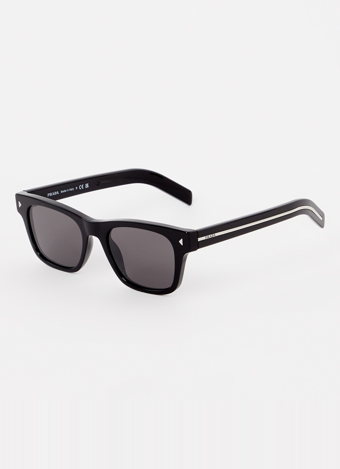 Prada Wayfarer zonnebril PRA17S - voorkant zwart