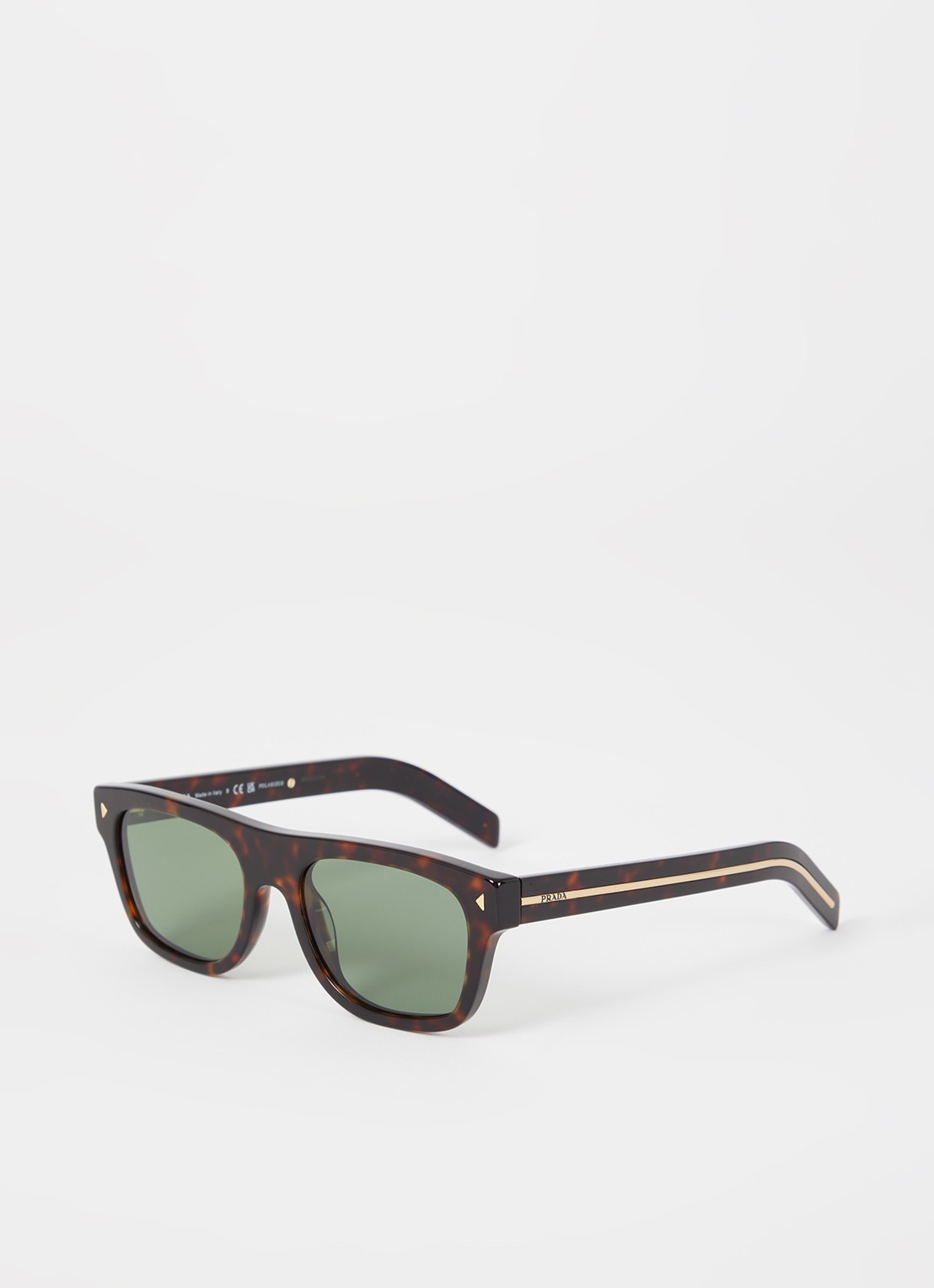 Prada Wayfarer zonnebril PRB12S - voorkant donkerbruin