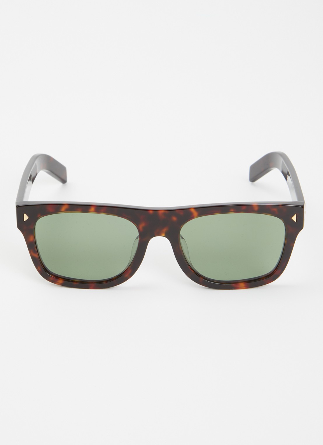 Prada Wayfarer zonnebril PRB12SF - detail roodbruin