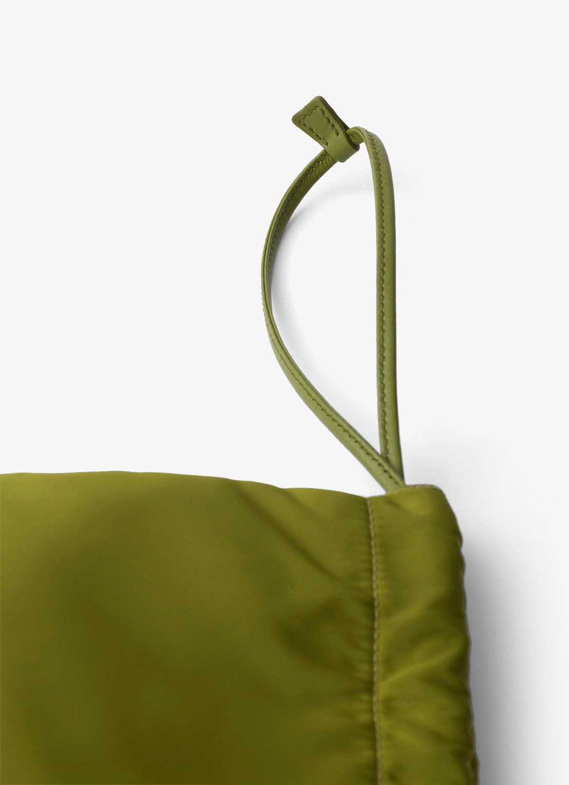 Prada Wish Re-Nylon handtas met logo - detail 4 groen