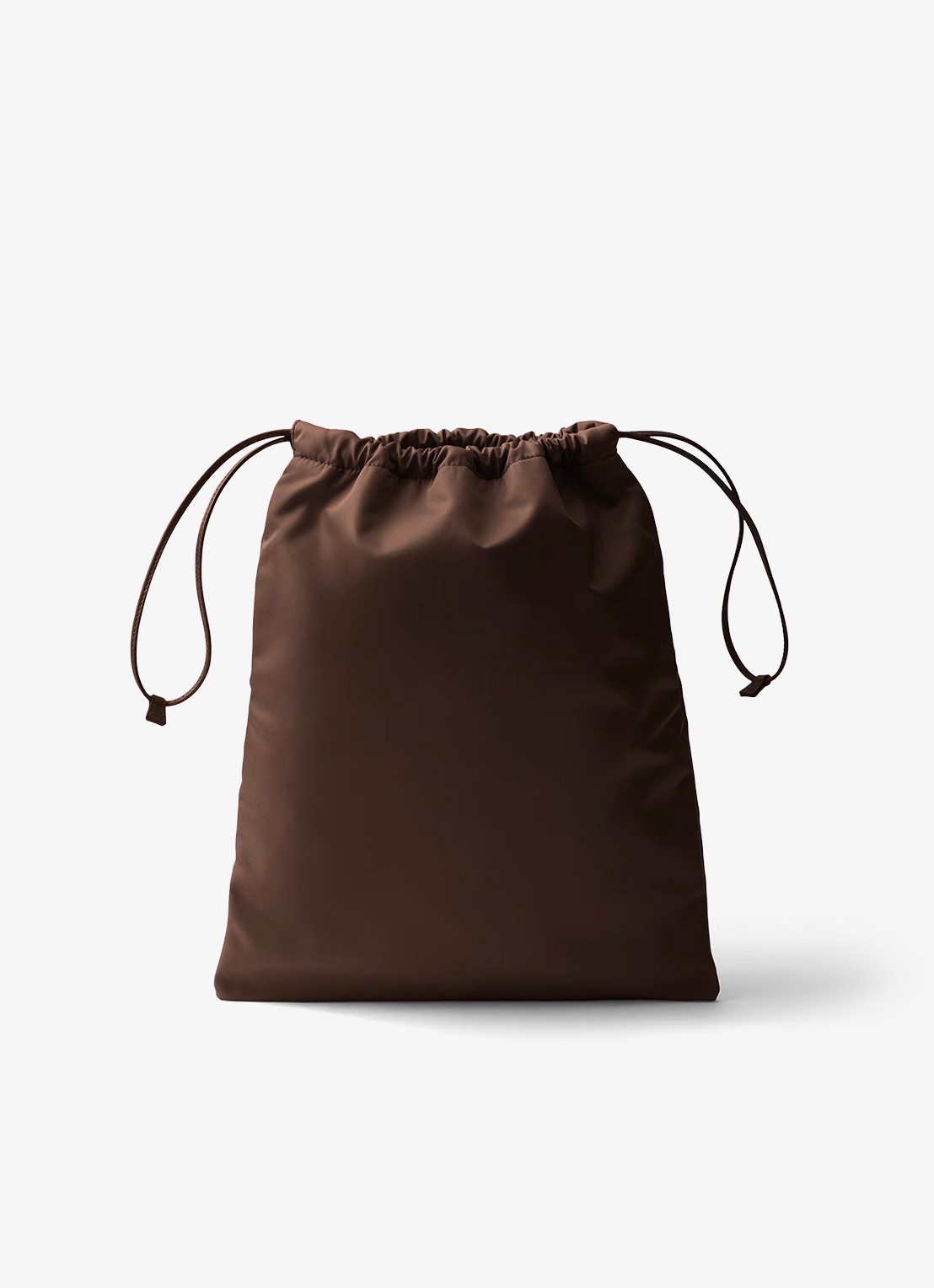 Prada Wish Re-Nylon handtas met logo - achterkant 5 donkerbruin