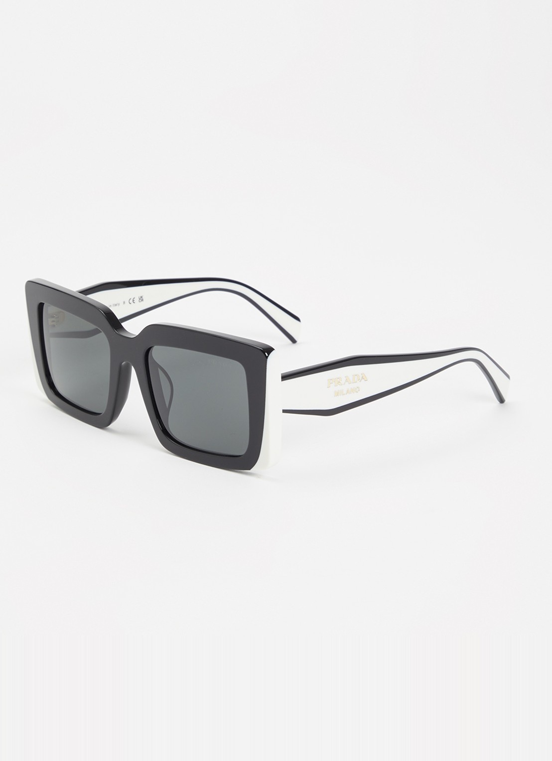 Prada Zonnebril PR D01S - voorkant 4 zwart