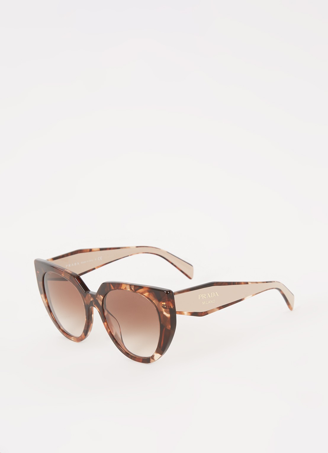 Prada Zonnebril PR14WS52 - voorkant 3 donkerbruin