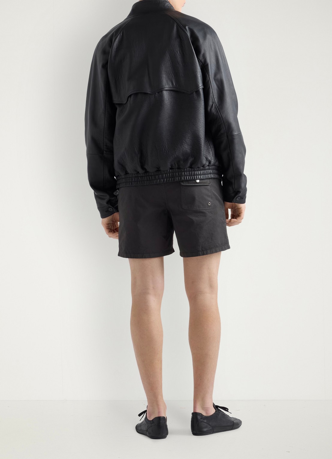 Prada Zwemshorts met steekzakken - achterkant donkergrijs