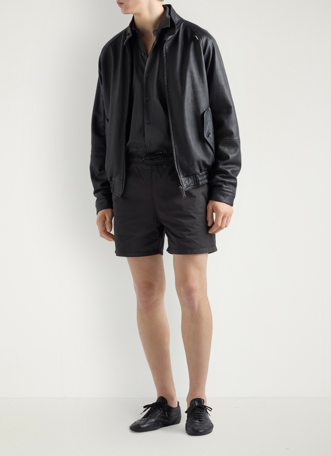 Prada Zwemshorts met steekzakken - voorkant 6 donkergrijs