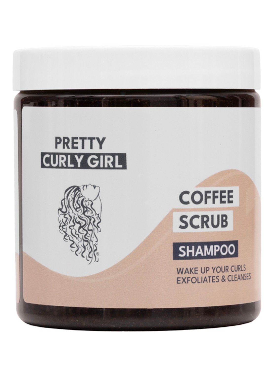 Pretty Curly Girl Coffee Scalp & Curl Scrub Masker - voorkant undefined