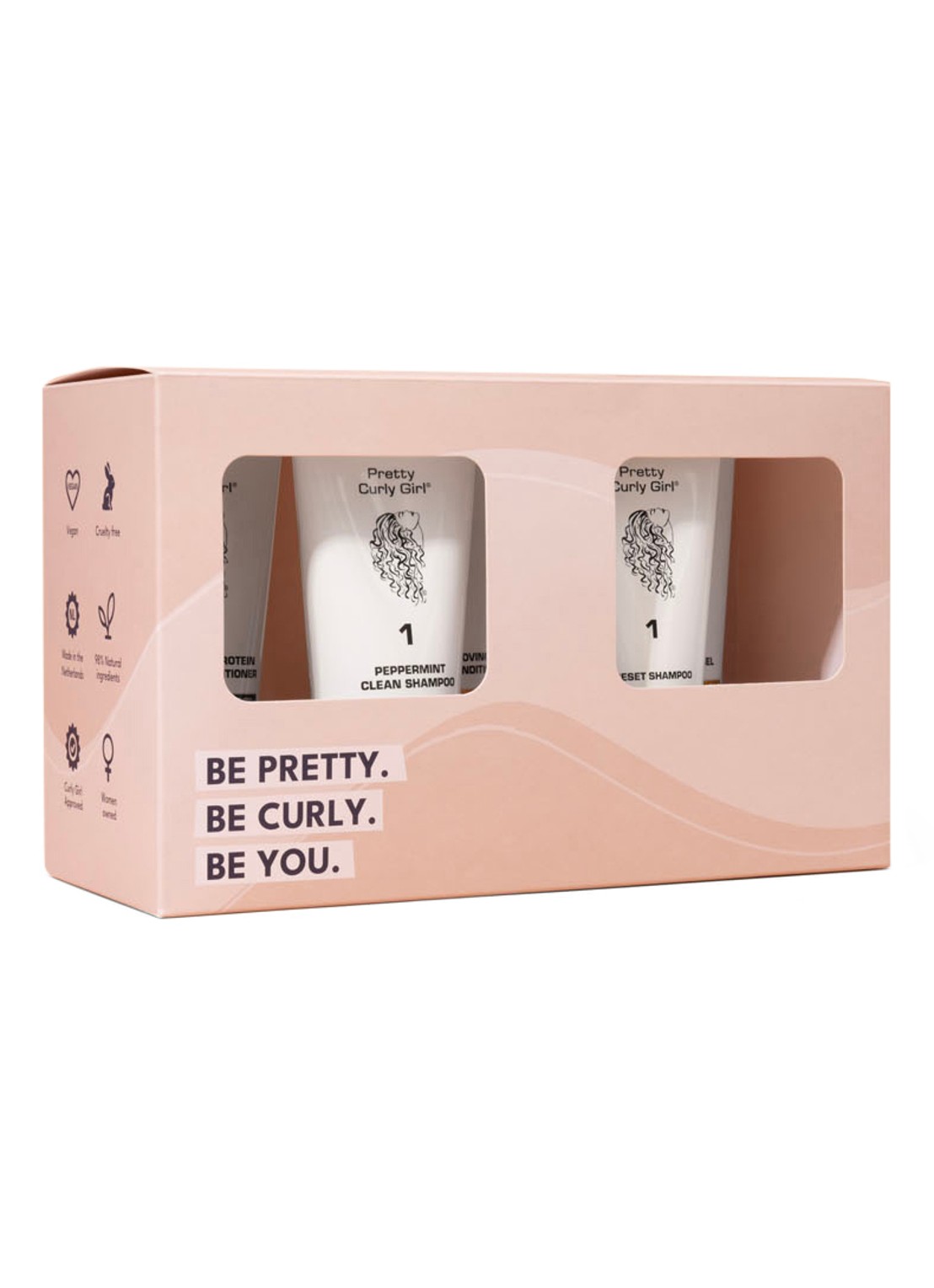 Pretty Curly Girl Curly Girl Method Proteïne Starter Set - verzorgingsset - voorkant undefined