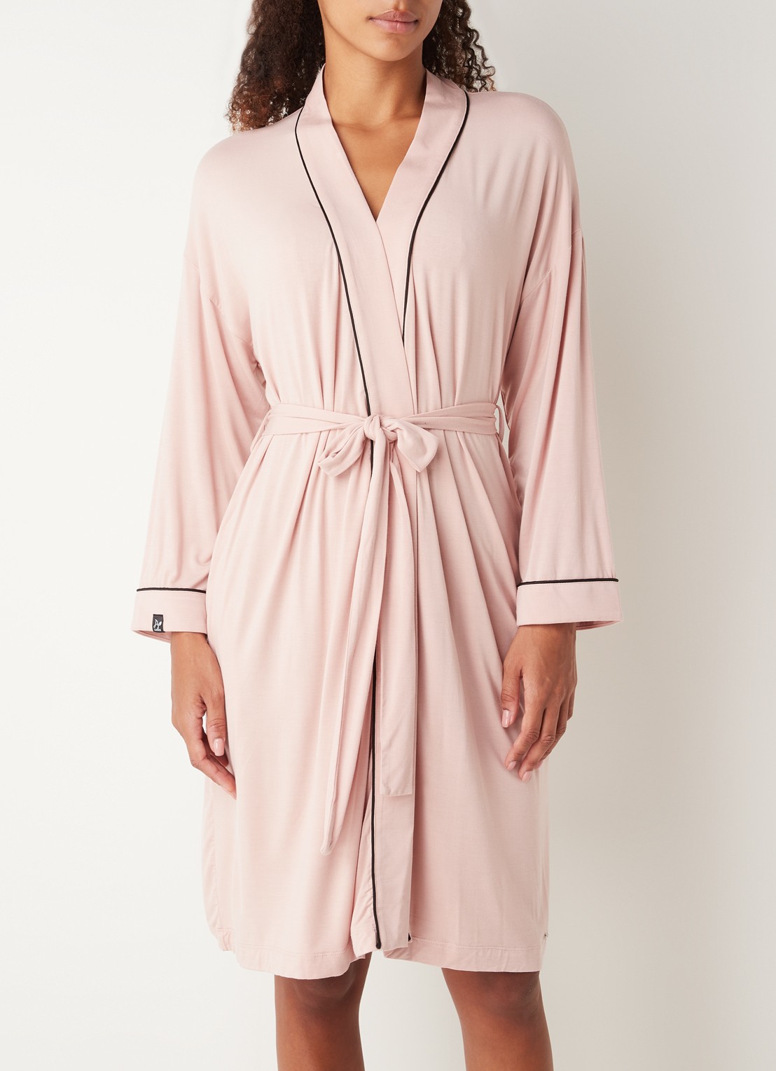Pretty You Kimono met strikceintuur - detail 4 roze