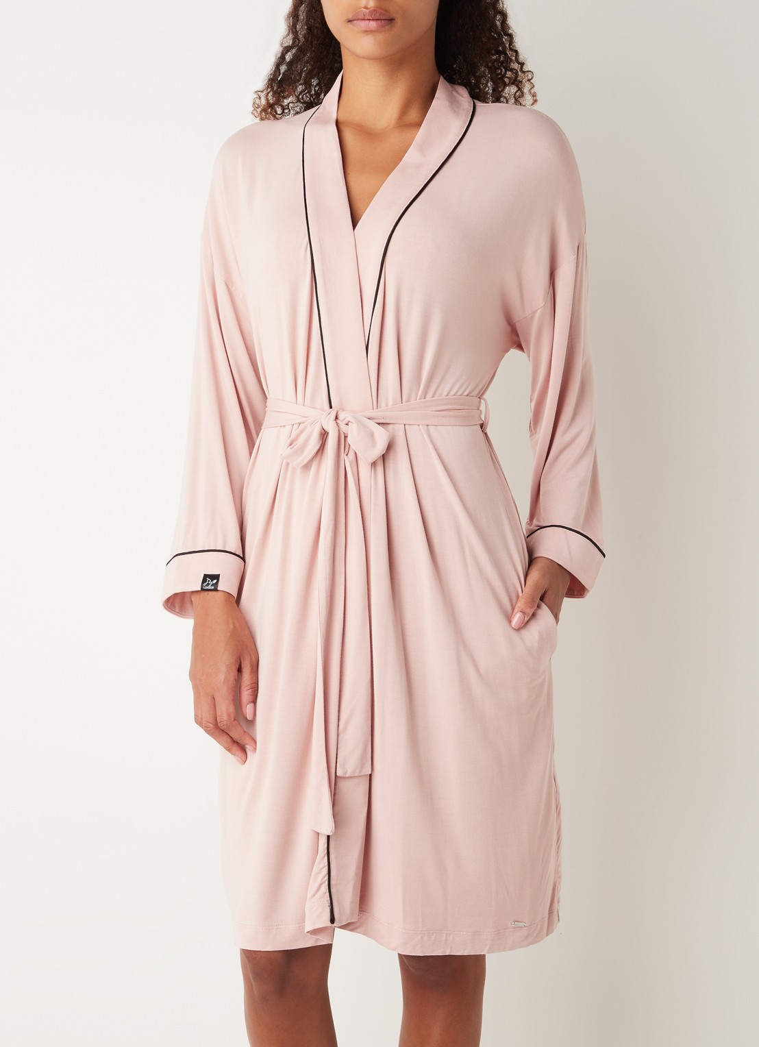 Pretty You Kimono met strikceintuur - voorkant roze