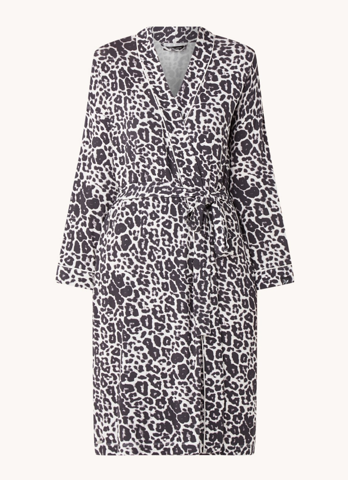 Pretty You Kimono met strikceintuur - voorkant 3 antraciet