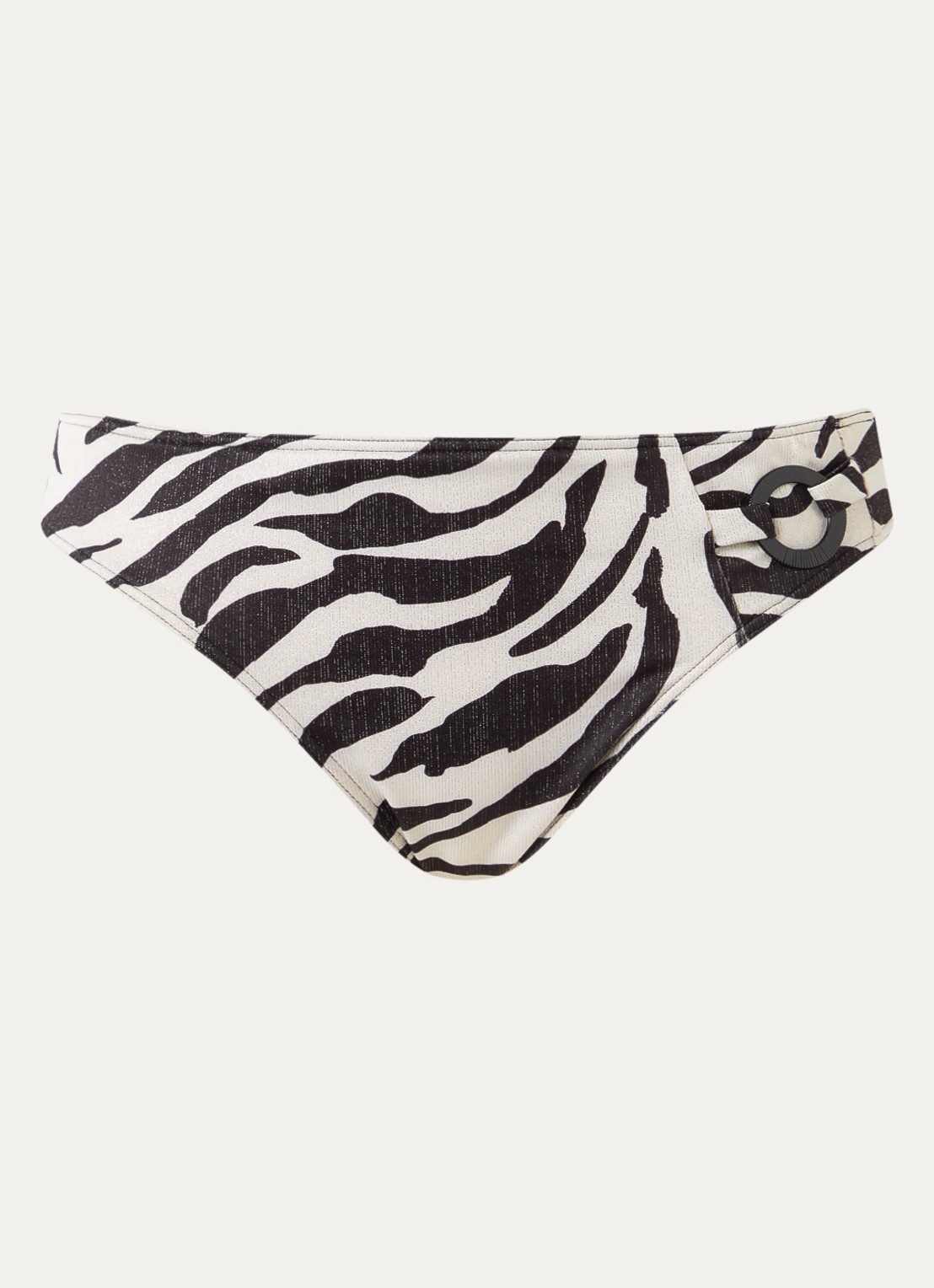 PrimaDonna Dalice bikinislip met zebraprint en lurex - voorkant wit