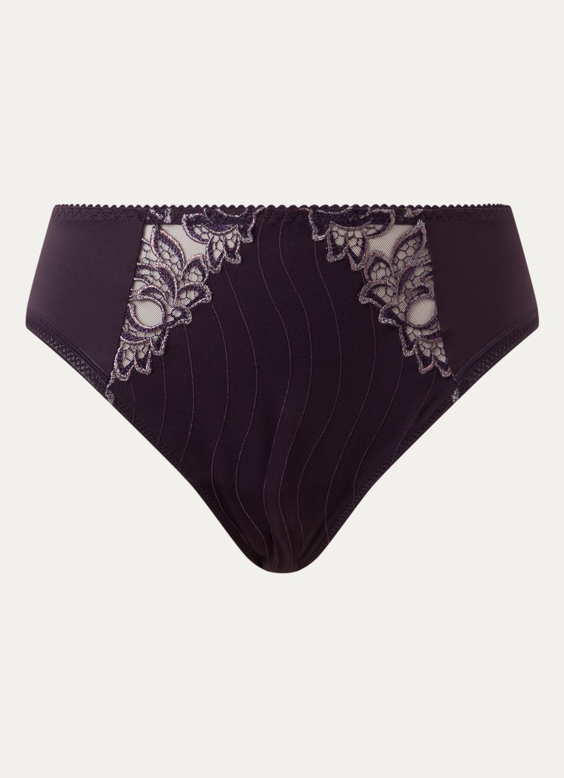 PrimaDonna Deauville slip met kant - voorkant 2 paars