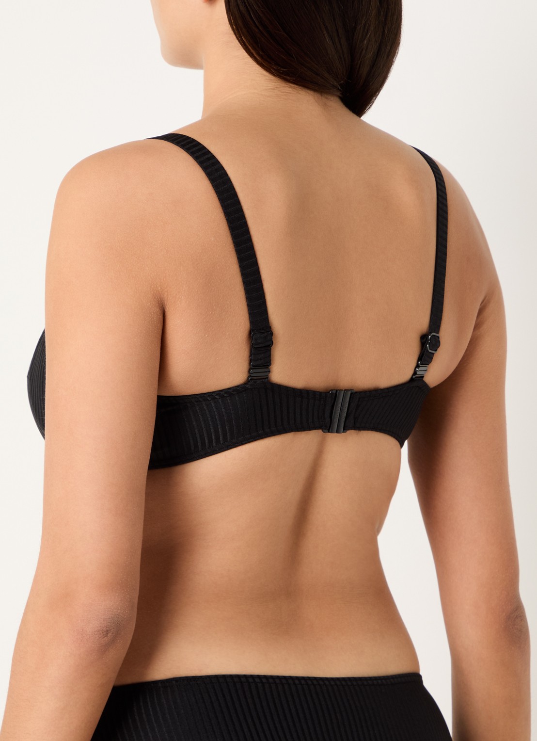 PrimaDonna Delray balconette bikinitop met structuur - achterkant 4 zwart