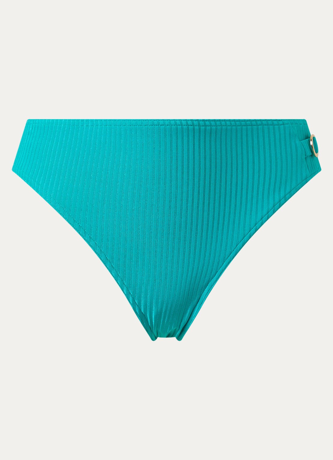 PrimaDonna Delray bikinislip met structuur - voorkant 2 turquoise