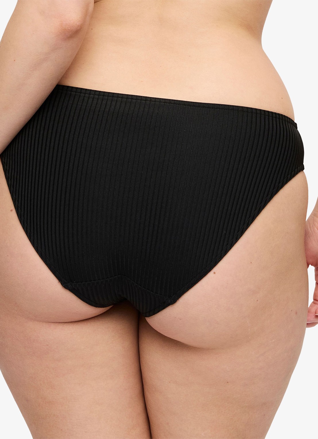 PrimaDonna Delray bikinislip met structuur - achterkant 8 zwart