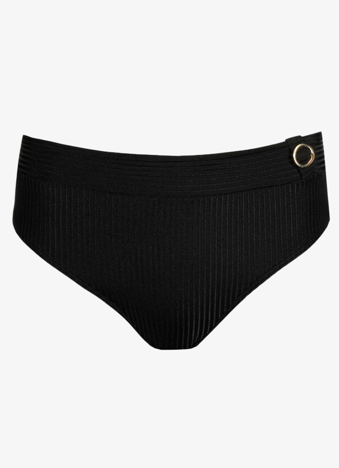 PrimaDonna Delray hipster bikinislip met structuur - voorkant zwart
